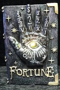 Halloween Tarot Fortune Evil Eye Book Light Up Decor Spooky Black Hand Gypsy NWT - Picture 1 of 4