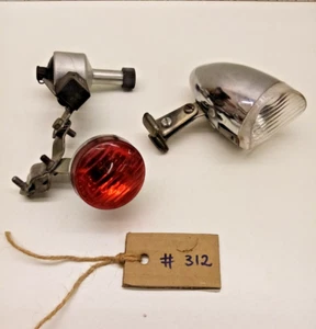 Vintage Bicycle Union Dynamo Lights Set Front and Rear Lamp - Picture 1 of 23