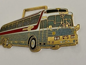 vtg 1970’s enamel express tour bus key fob - Picture 1 of 4