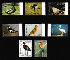 Jordan ,2013, Vögel, Birds, Complete set 8 V , MNH**