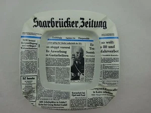 Posacenere vintage ritaglio giornale ~ Saarbrucker Zeitung con Walter Arendt ~ 1973 - Foto 1 di 7