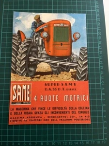 pubblicità vintage trattore same super same 55 originale advertising anni 50 - Foto 1 di 1