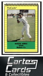 Marcos Armas 1991 ProCards #3093  Modesto A's