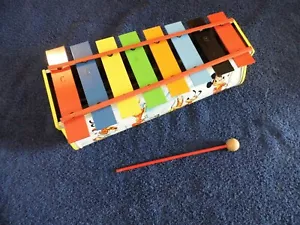 1950's Vintage Mickey Mouse Xylophone Original Tin Walt Disney Productions - Picture 1 of 8