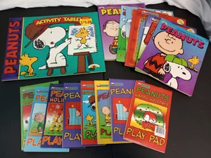 16 Vintage Peanuts Coloring And Activity Books Lot Charlie Brown Snoopy Play Pad - Picture 1 of 14