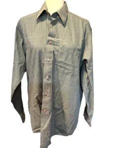 Pierre Cardin Men's Size 15.5 - 32/33 Dress Shirt Dark Green & Black - Picture 1 of 4