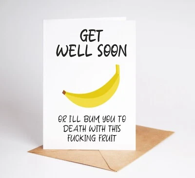Funny Get Well Soon Card After Operation Hospital Stay BC592 - Image 1 of 3