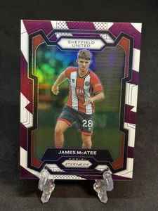 2023-24 Panini Prizm EPL JAMES MCATEE Purple White Stripes /92 Manchester City - Picture 1 of 3