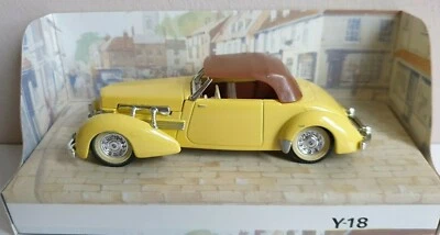 Cord 812 1937, gelb 1:35, Models of Yesteryear Y-18 - Bild 1 von 4
