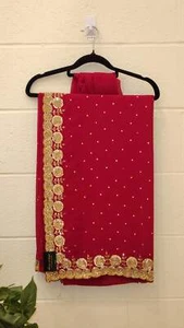 Handwork Bridal Border Saree - Picture 1 of 1