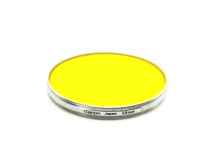 Canon 58 Y3 2x Yellow 58mm Filter with Canon 58 Case - Picture 1 of 3