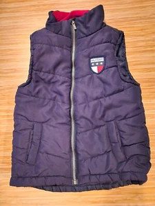 Tommy Hilfiger Boy's size 2T Navy Blue Puffer Vest Front Zipper Chest Applique - Bild 1 von 10