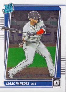 ISAAC PAREDES RATED ROOKIE Detroit Tigers 2021 Donruss Optic - Picture 1 of 3