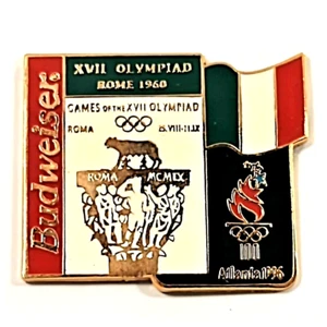 1996 Atlanta Olympics Budweiser Commemorative XVII Olympiad Rom 1960 Anstecknadel - Bild 1 von 1