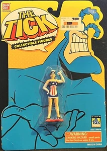 The Tick AMERICAN MAID Collectible 3" Figure #2612 BanDai 1994 - NEW on Card! - Picture 1 of 3