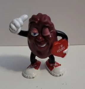 CALIFORNIA RAISINS vintage PVC 2.5" VALENTINES DAY Figure Applause  CALRAB 1988 - Picture 1 of 5