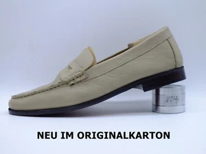NEU 119€_HARRYKSON Gr. 10½ (45-eher 44½) Herrenschuhe beige Slipper Pennyloafer - Bild 1 von 16