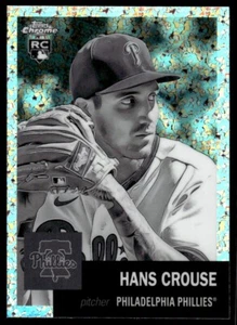 2022 TOPPS CHROME PLATINUM BLACK AND WHITE Hans Crouse Rookie Philadelphia - Picture 1 of 2