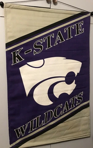 KSU KANSAS STATE UNIVERSITY Wildcats College Wall Hanging Banner Large 44 x 28 Cover