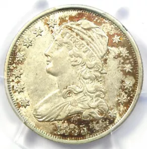1835 Capped Bust Quarter 25C - PCGS AU Details - Rare Early Date Certified Coin - Picture 1 of 4