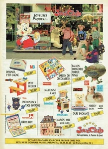 Werbung Advertising 11211 1990 Spielzeugladen JouéClub Frohe Ostern - Bild 1 von 1
