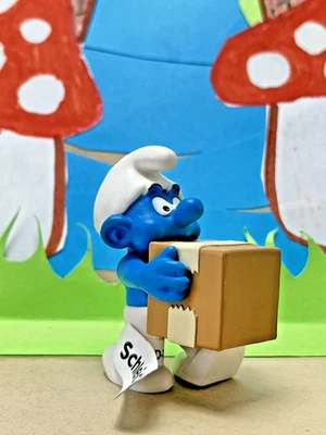 The Smurfs #20771 Logistics Smurf 2014 Schleich Peyo Schlümpfe Puffi Pitufos NEW - Image 1 of 4