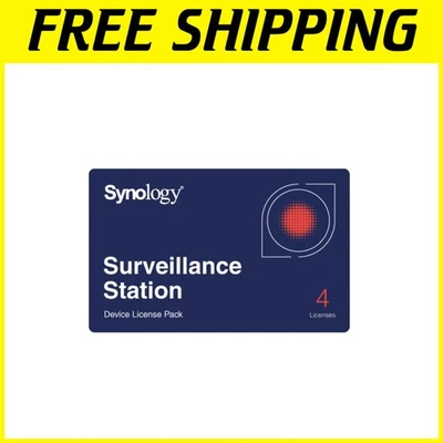 Synology Camera License Pack - Connect 4 Cameras - Image 1 of 2