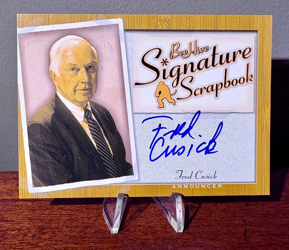 2005-06 UPPER DECK BEEHIVE FRED CUSICK SIGNATURE SCRAPBOOK AUTOGRAPH D.2009 AUTO - Image 1 of 1