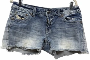 ROCK REVIVAL & MISS ME JEANS PANTALONCINI CORTI TAGLIA 30 - Foto 1 di 17