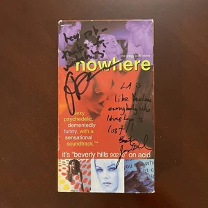 Signed “Nowhere” VHS COVER ONLY! Gregg Araki / James Duval RARE 1997 Movie LGBTQ - Imagen 1 de 8
