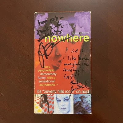 Signed “Nowhere” VHS COVER ONLY! Gregg Araki / James Duval RARE 1997 Movie LGBTQ - Image 1 of 4