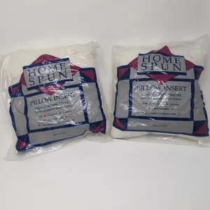 Pair Of 12" Fiber Fill Pillow Inserts - Picture 1 of 5