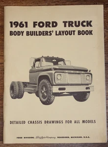 1961 Ford Truck Body Builders Layout Book Manual - Bild 1 von 6
