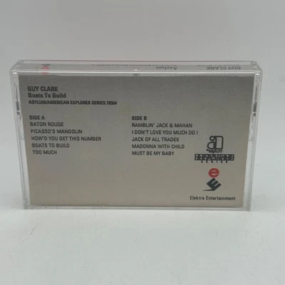 Guy Clark – Boats To Build Cassette 1992 County Folk Asylum Advance PROMO Foto 1 de 4