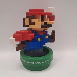 Nintendo 8 Bit Super Mario Bros Amiibo Figure 30th Anniversary Modern Color Blue - Picture 1 of 9