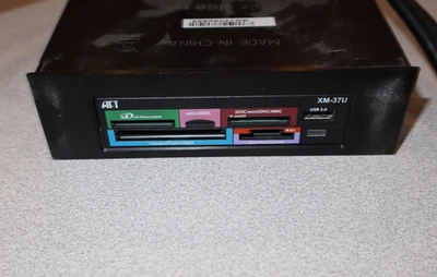 AFT  XM-37U USB 3.0 Multicard Internal Card Reader, Fits 3.5" and 5.25" Slots - Image 1 of 4