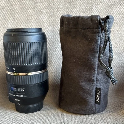 Объектив Tamron SP 70-300 мм F4-5.6 Di VC USD для крепления Nikon F с оригинальным чехлом - Изображение 1 из 4