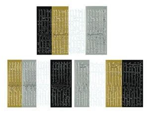 500 Script Greeting Dazzles Stickers Multi-color Cards & Crafts Scrapbooking - Picture 1 of 2