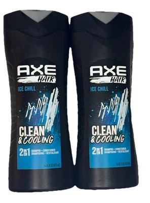 2 X AXE 2 in 1 Shampoo and Conditioner Ice Chill  16 oz DISCONTINUED - Image 1 of 4