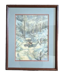 Erwin Hearne Jr Art Print Signed Framed & Matted 20.5" x 16.5" Frame Size - Imagen 1 de 8