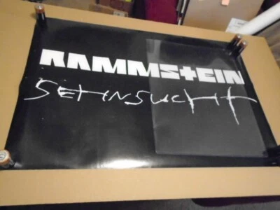 RARE PROMO ONLY Rammstein DOUBLE SIDED U.S. POSTER 36" x 24" Sehnsucht 1998 ! - Image 1 of 4