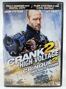 Crank 2 High Voltage (DVD 1-disc *No Digital*) Disc VG Jason Statham, Amy Smart