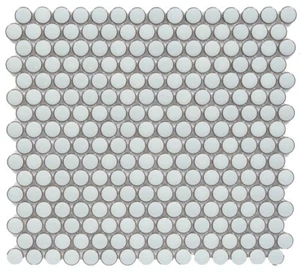 Rustic Light Mint Penny Round Mosaic Wall Floor Tile - Picture 1 of 3