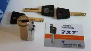 Mul-T-Lock 7X7 /Euro Profilzylinder mit Zahnrad - Bild 1 von 5
