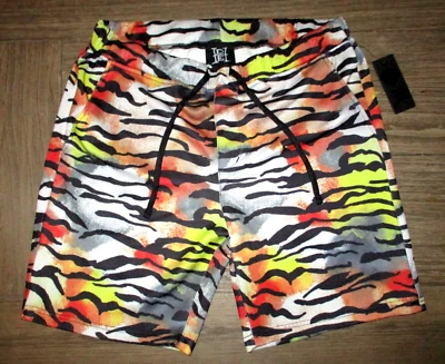 MENS ED HARDY TIGER ANIMAL PRINT CASUAL DRAWSTRING SWEAT SHORTS SIZE XL - Image 1 of 4