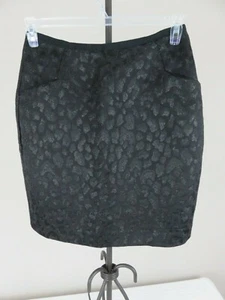 H&M Women's Black Embellished Tube Skirt Pockets Size 10 - Picture 1 of 5