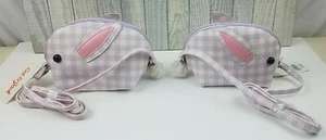 Lot of 2 NWT Cat & Jack Girls Easter Bunny Crossbody Bag Purse Lilac and White  - Picture 1 of 9