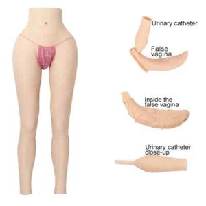 Silicone Fake Vagina Panty Hip-lift Oil-free Anal Tube Crossdresser Transgender - Picture 1 of 16