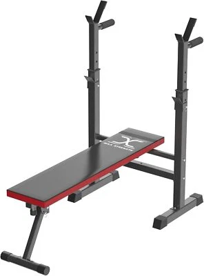 Adjustable Exercise Weight Bench Dip Stand Home Office Training Gym Multiuse BLK - Image 1 of 2