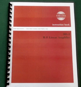 Collins 30S-1 Instruction Manual: W/ 11"X17" Schematic & Protective Covers! - Picture 1 of 1